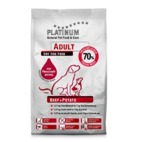 Platinum Adult sausas pašaras šunims su jautiena ir bulvėmis