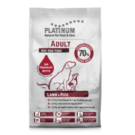 Platinum Adult sausas pašaras šunims su ėriena ir ryžiais